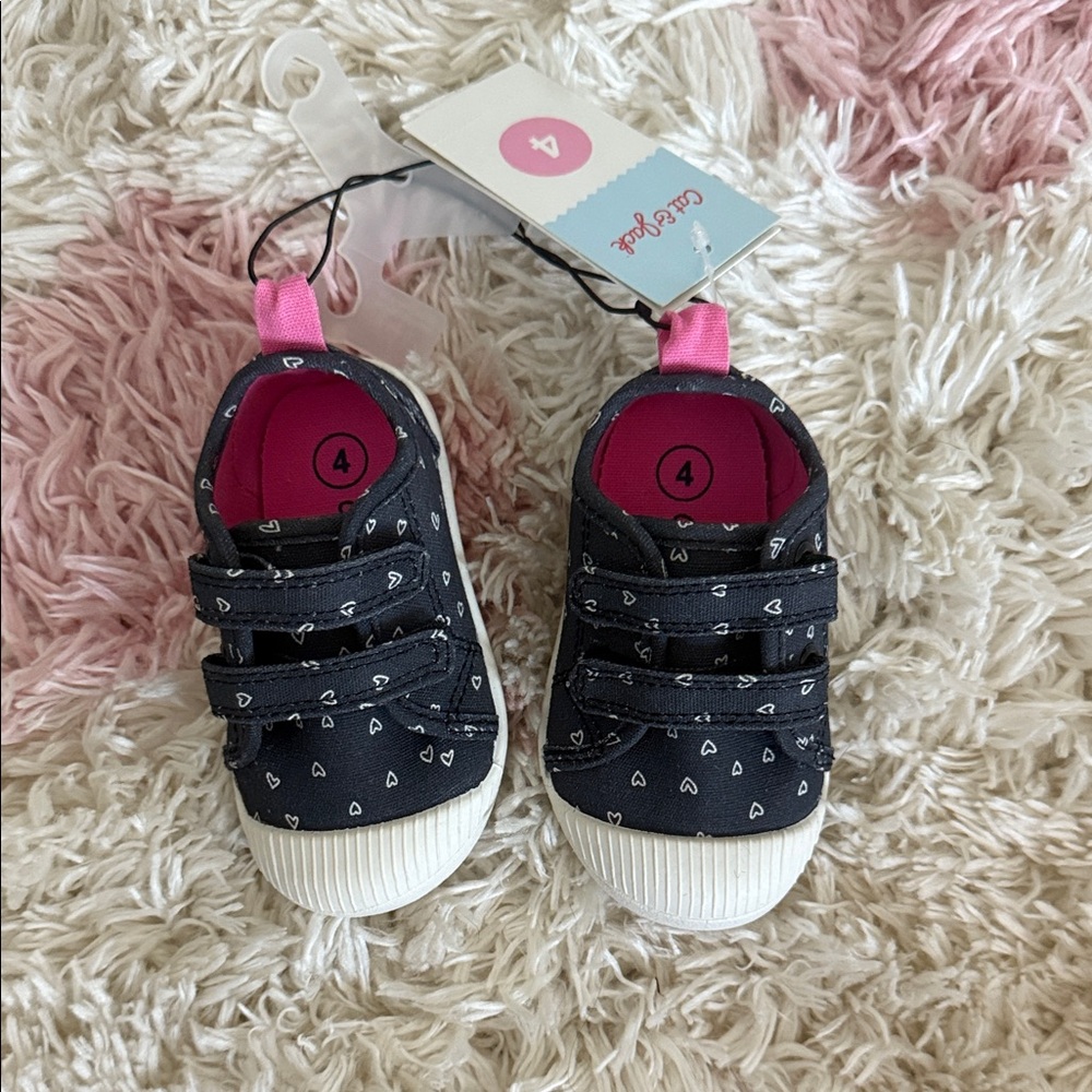 Carter's Navy Heart Pattern Sneakers